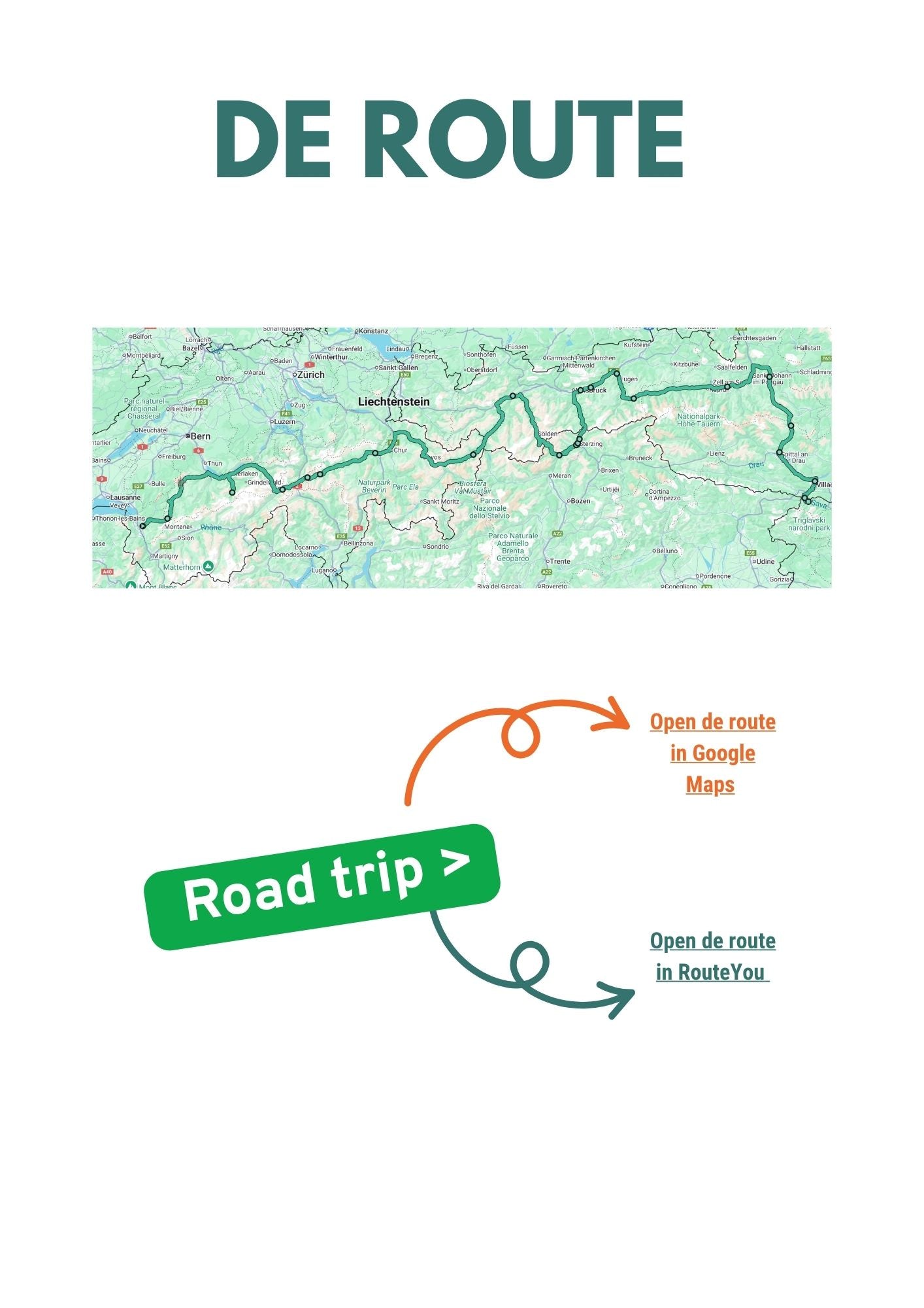 Dwars door de Alpen van west naar oost