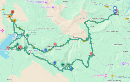 Route Gorges du Verdon & route des Crêtes